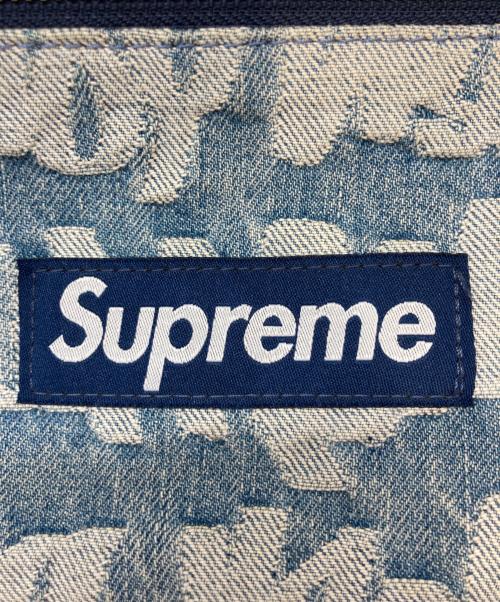 SUPREME（シュプリーム）Supreme (シュプリーム) Fat Tip Jacquard Denim Waist Bag ブルーの古着・服飾アイテム