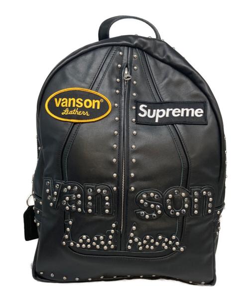 SUPREME（シュプリーム）Supreme (シュプリーム) b.b.simon (ビービーサイモン) VANSON (バンソン) Vanson Leathers Backpack ブラックの古着・服飾アイテム