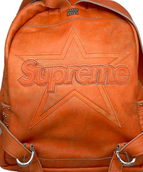 SUPREME（シュプリーム）Supreme (シュプリーム) b.b.simon (ビービーサイモン) VANSON (バンソン) Vanson Leathers Backpack オレンジの古着・服飾アイテム