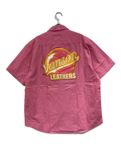 SUPREME（シュプリーム）SUPREME (シュプリーム) VANSON (バンソン) Leathers S/S Work Shirt ピンク サイズ:SIZE Lの古着・服飾アイテム