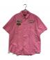 SUPREME（シュプリーム）の古着「Leathers S/S Work Shirt」｜ピンク