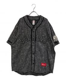 SUPREME（シュプリーム）の古着「Boucle Baseball Jersey」｜ブラック