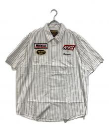 SUPREME×VANSON（シュプリーム×バンソン）の古着「Leathers S/S Work Shirt」｜グレー×ホワイト