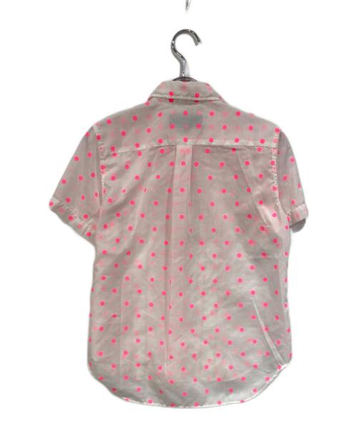 tricot COMME des GARCONS（トリココムデギャルソン）tricot COMME des GARCONS (トリココムデギャルソン) ドット柄シャツ ホワイト×ピンク サイズ:SIZE Sの古着・服飾アイテム