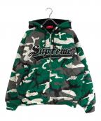 SUPREMEシュプリーム）の古着「Quilted Zip Up Hooded Sweatshirt」｜ブルー