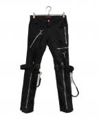 TRIPP NYCトリップニューヨークシティー）の古着「BLACK BONDAGE PANT」｜ブラック