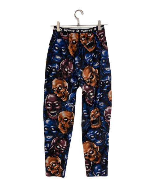 SUPREME（シュプリーム）Supreme (シュプリーム) Marmot (マーモット) Base Layer Pant ネイビー×ブラック サイズ:SIZE Sの古着・服飾アイテム