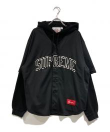 SUPREME×Chicago White Sox（シュプリーム）の古着「Hooded Baseball Jersey」｜ブラック