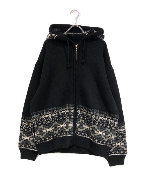SUPREME（シュプリーム）Supreme (シュプリーム) Beaded Zip Hooded ブラック サイズ:SIZE Lの古着・服飾アイテム