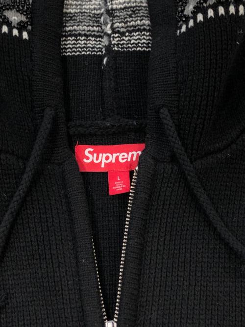 SUPREME（シュプリーム）Supreme (シュプリーム) Beaded Zip Hooded ブラック サイズ:SIZE Lの古着・服飾アイテム