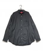 SUPREMEシュプリーム）の古着「Pinstripe Shirt」｜ブラック×ホワイト