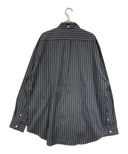 SUPREME（シュプリーム）Supreme (シュプリーム) Pinstripe Shirt ブラック×ホワイト サイズ:SIZE Lの古着・服飾アイテム