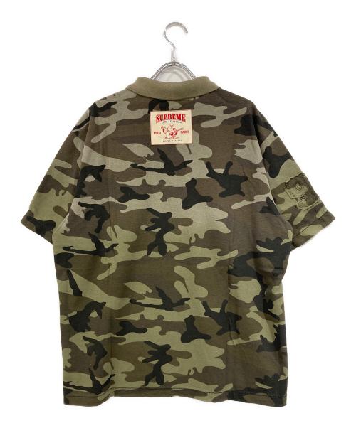 SUPREME（シュプリーム）SUPREME (シュプリーム) TRUE RELIGION (トゥルー レリジョン) Applique Polo グリーン サイズ:SIZE Lの古着・服飾アイテム