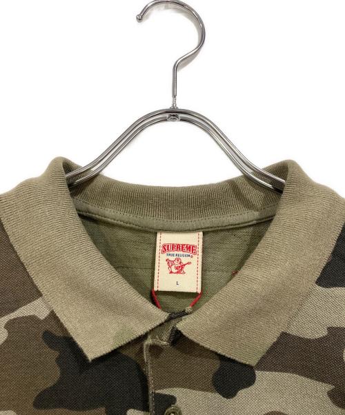 SUPREME（シュプリーム）SUPREME (シュプリーム) TRUE RELIGION (トゥルー レリジョン) Applique Polo グリーン サイズ:SIZE Lの古着・服飾アイテム