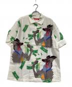 SUPREMEシュプリーム）の古着「All Dogs Go To Heaven S S Shirt」｜ホワイト×グリーン