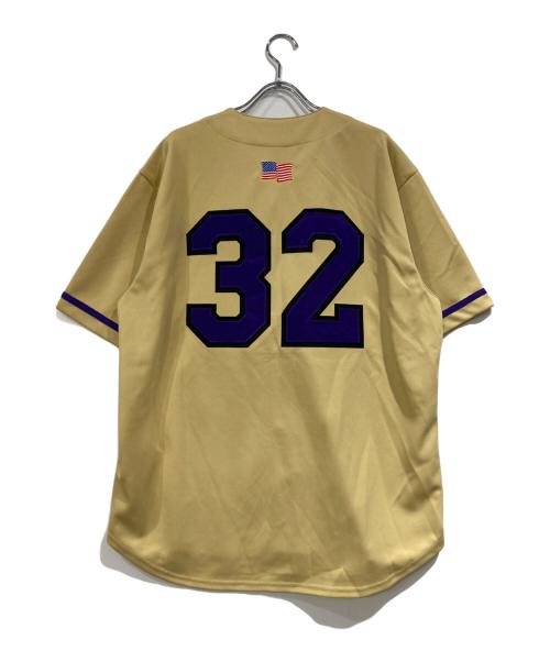 SUPREME（シュプリーム）Supreme (シュプリーム) Sword baseball jersey ベージュ×パープル サイズ:SIZE Mの古着・服飾アイテム