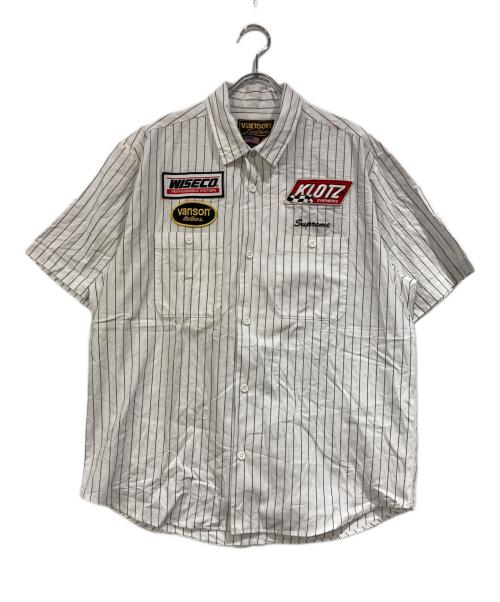 SUPREME（シュプリーム）SUPREME (シュプリーム) VANSON (バンソン) Leathers S/S Work Shirt ホワイト サイズ:SIZE Lの古着・服飾アイテム