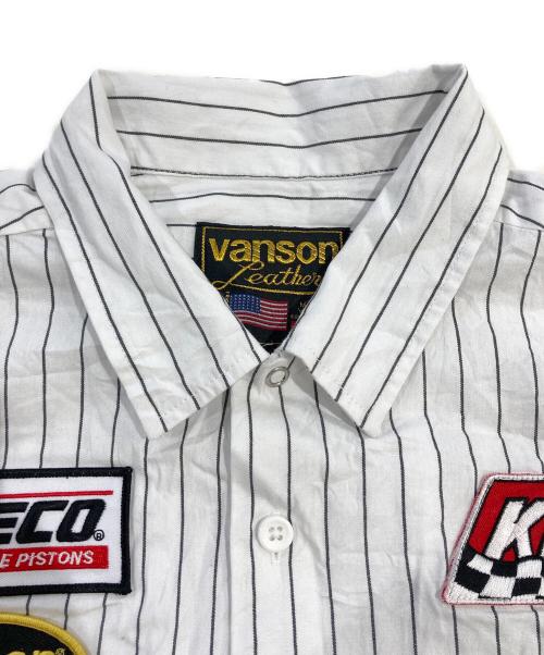 SUPREME（シュプリーム）SUPREME (シュプリーム) VANSON (バンソン) Leathers S/S Work Shirt ホワイト サイズ:SIZE Lの古着・服飾アイテム