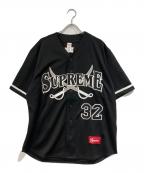 SUPREMEシュプリーム）の古着「Swords Baseball Jersey」｜ブラック