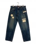 SUPREME×NUMBER (N)INEシュプリーム×ナンバーナイン）の古着「Patches Loose Fit Jean」｜ブルー