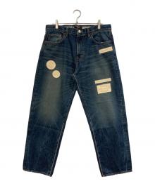 SUPREME×NUMBER (N)INE（シュプリーム×ナンバーナイン）の古着「Patches Loose Fit Jean」｜ブルー