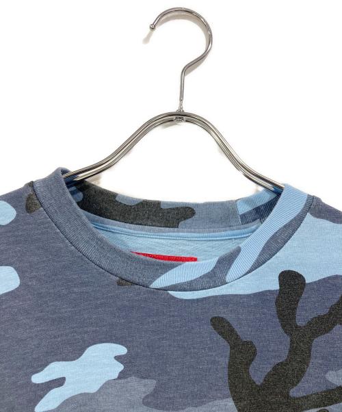 SUPREME（シュプリーム）Supreme (シュプリーム) Collegiate Applique S/S Top ブルー サイズ:SIZE Lの古着・服飾アイテム