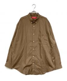 SUPREME（シュプリーム）の古着「Pinstripe Shirt」｜ブラウン