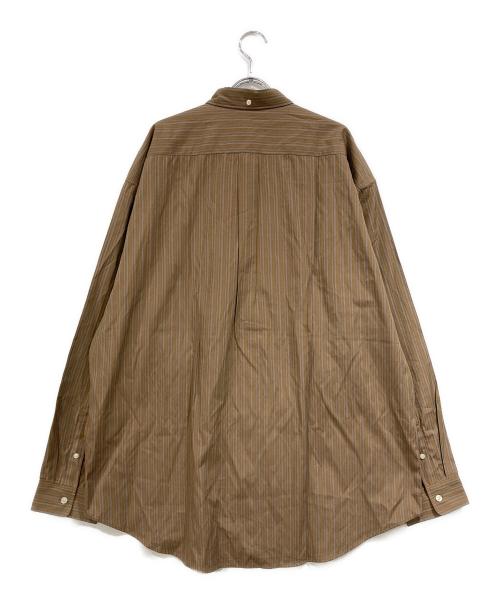 SUPREME（シュプリーム）SUPREME (シュプリーム) Pinstripe Shirt ブラウン サイズ:SIZE XLの古着・服飾アイテム