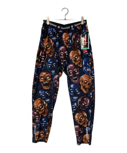 SUPREME（シュプリーム）Supreme (シュプリーム) Marmot (マーモット) Base Layer Pant ブラック×ネイビー サイズ:SIZE Lの古着・服飾アイテム
