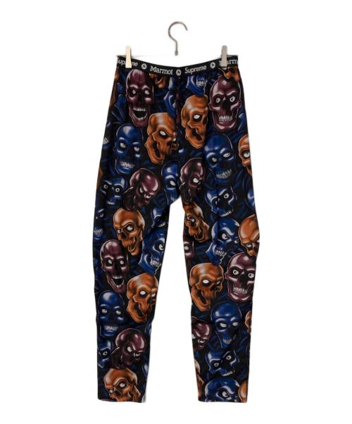 SUPREME（シュプリーム）Supreme (シュプリーム) Marmot (マーモット) Base Layer Pant ブラック×ネイビー サイズ:SIZE Lの古着・服飾アイテム