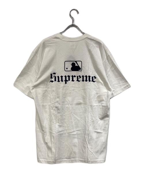SUPREME（シュプリーム）Supreme (シュプリーム) MLB Teams Tee ホワイト×ネイビー サイズ:SIZE Lの古着・服飾アイテム