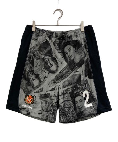 SUPREME（シュプリーム）Supreme (シュプリーム) Pounds Soccer Short グレー×ブラック サイズ:SIZE Sの古着・服飾アイテム