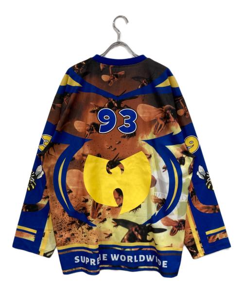 SUPREME（シュプリーム）Supreme (シュプリーム) Wu-Tang Clan (ウータンクラン) Hockey Jersey ブルー×ブラウン サイズ:SIZE Lの古着・服飾アイテム