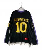 SUPREMEシュプリーム）の古着「Split L/S Football Top」｜パープル×ブラック