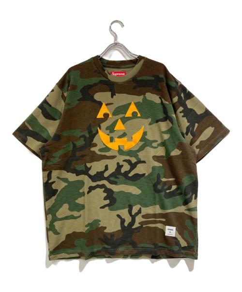SUPREME（シュプリーム）Supreme (シュプリーム) Pumpkin S/S Top ブラウン×グリーン サイズ:SIZE Lの古着・服飾アイテム