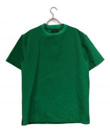 EMPORIO ARMANI（エンポリオ アルマーニ）の古着「シアサッカーTシャツ」｜グリーン