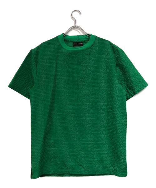 EMPORIO ARMANI（エンポリオ アルマーニ）EMPORIO ARMANI (エンポリオ アルマーニ) シアサッカーTシャツ グリーン サイズ:XSの古着・服飾アイテム