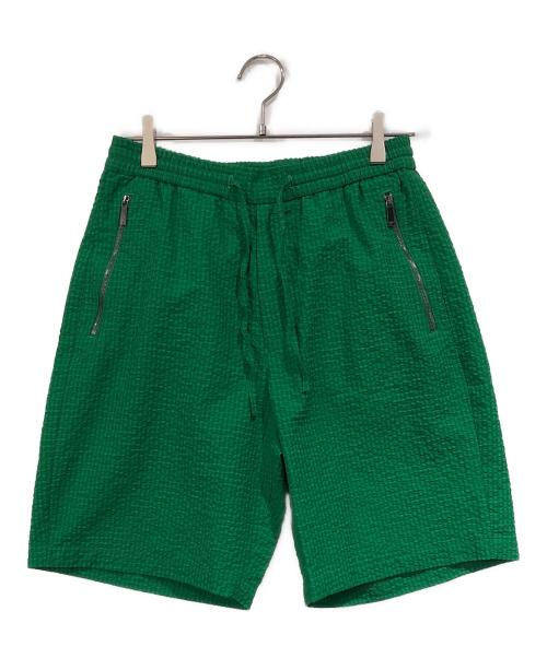 EMPORIO ARMANI（エンポリオ アルマーニ）EMPORIO ARMANI (エンポリオ アルマーニ) シアサッカーハーフパンツ グリーン サイズ:SIZE 44の古着・服飾アイテム