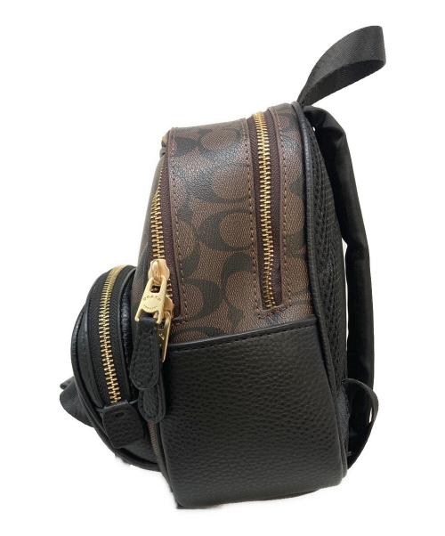 COACH（コーチ）COACH (コーチ) ミニバックパック ブラウン×ブラックの古着・服飾アイテム