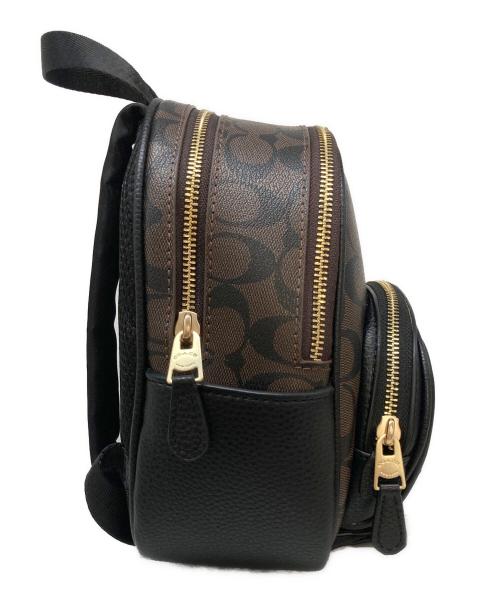 COACH（コーチ）COACH (コーチ) ミニバックパック ブラウン×ブラックの古着・服飾アイテム