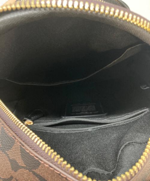 COACH（コーチ）COACH (コーチ) ミニバックパック ブラウン×ブラックの古着・服飾アイテム