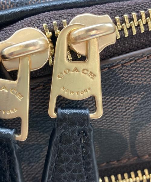 COACH（コーチ）COACH (コーチ) ミニバックパック ブラウン×ブラックの古着・服飾アイテム