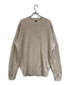 BATONERバトナ―）の古着「WASHED HIGH COUNT LINEN KNIT」｜ベージュ