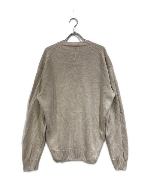 BATONER（バトナ―）BATONER (バトナ―) WASHED HIGH COUNT LINEN KNIT ベージュ サイズ:SIZE3の古着・服飾アイテム