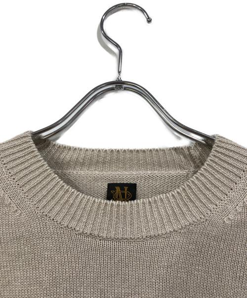 BATONER（バトナ―）BATONER (バトナ―) WASHED HIGH COUNT LINEN KNIT ベージュ サイズ:SIZE3の古着・服飾アイテム