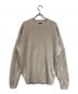 BATONER（バトナ―）の古着「WASHED HIGH COUNT LINEN KNIT」｜ベージュ
