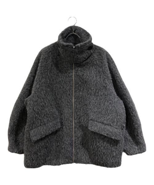 STUDIOUS（ステュディオス）STUDIOUS (ステュディオス) STAND COLLAR SHAGGY MIDDLE COAT グレー サイズ:SIZE Freeの古着・服飾アイテム