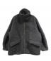 STUDIOUS（ステュディオス）の古着「STAND COLLAR SHAGGY MIDDLE COAT」｜グレー