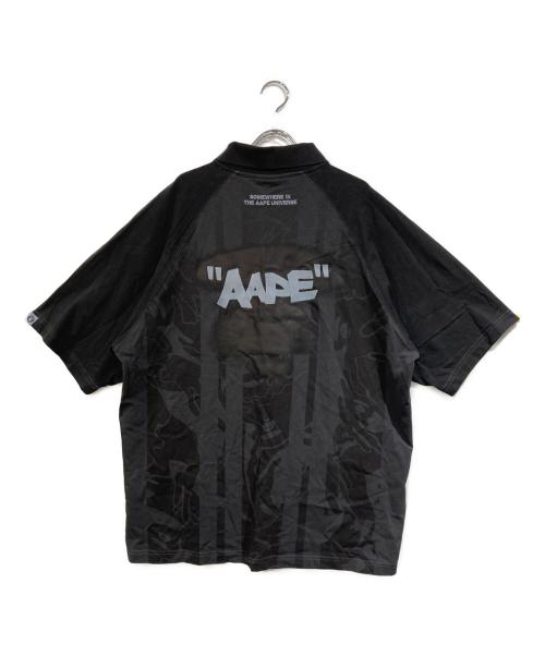 A BATHING APE（アベイシングエイプ）A BATHING APE (アベイシングエイプ) ポロシャツ ブラック サイズ:SIZE Lの古着・服飾アイテム