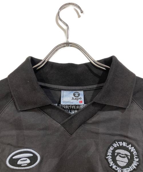 A BATHING APE（アベイシングエイプ）A BATHING APE (アベイシングエイプ) ポロシャツ ブラック サイズ:SIZE Lの古着・服飾アイテム